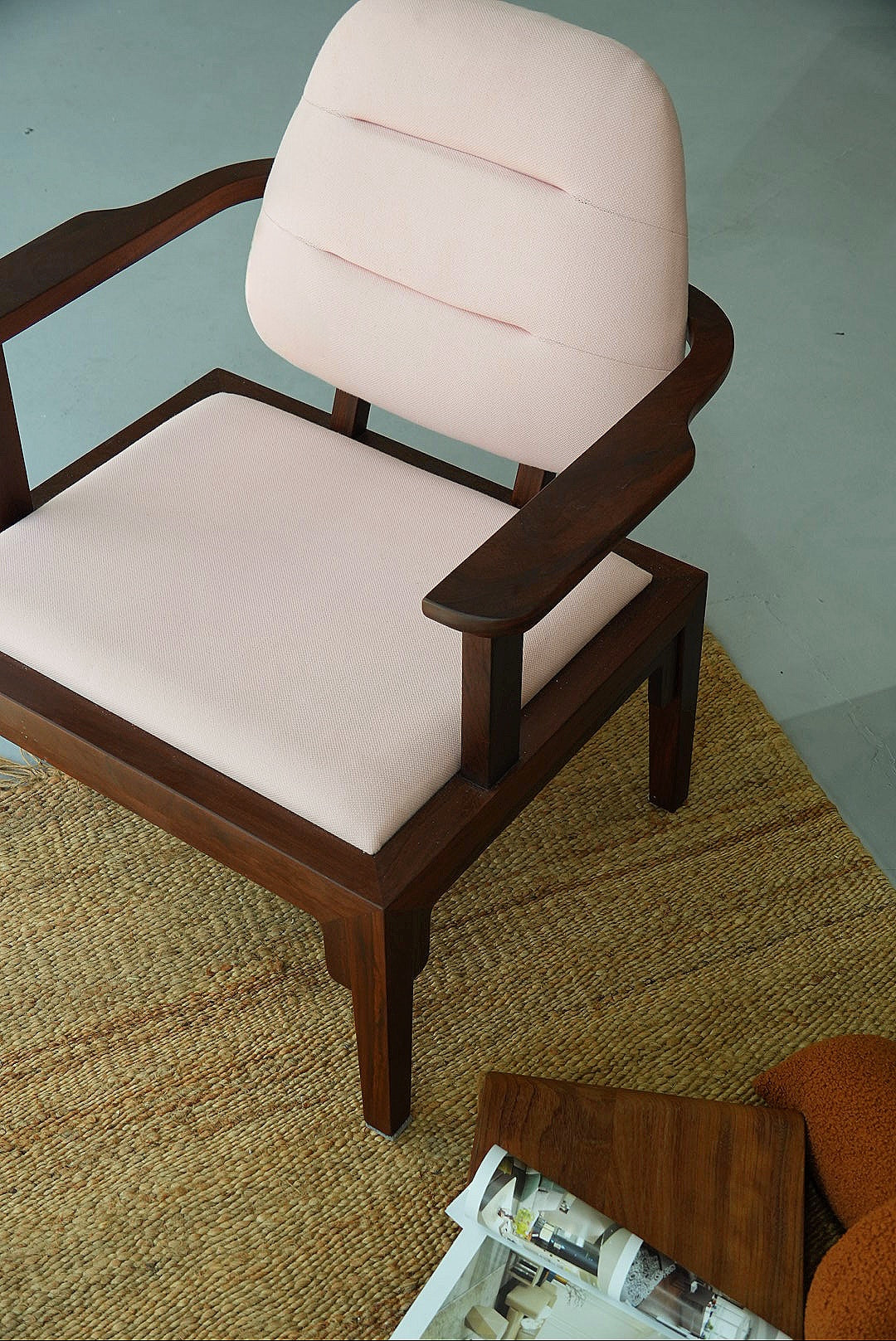 Handcrafted modern hardwood Tatami Stool, Tea Chair, Balcony Lounge Chair, Sofa Chair, armchair - SOHOO