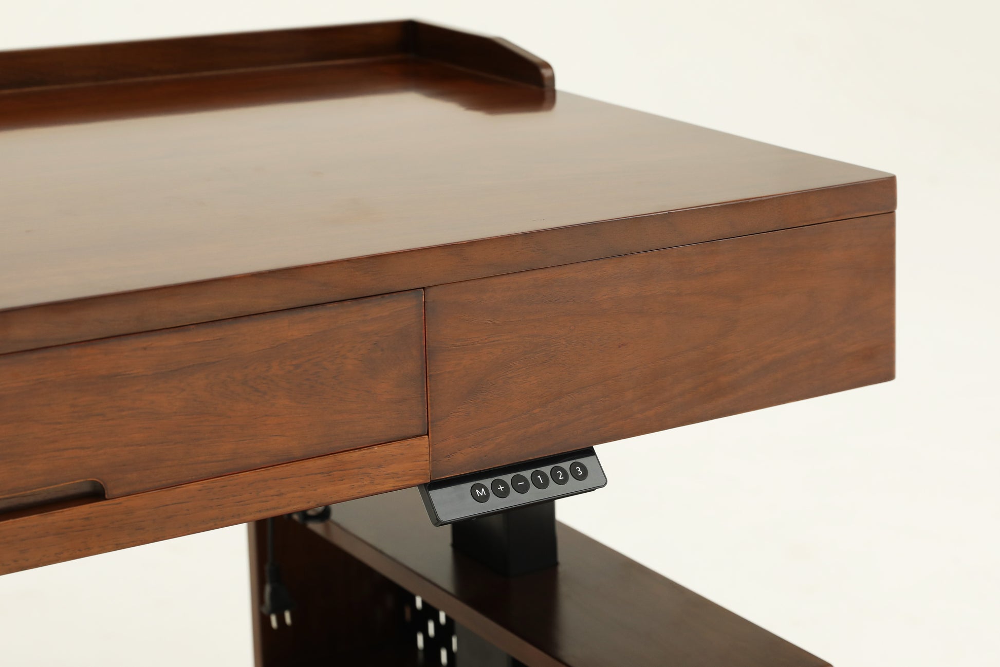 Handcrafted height-adjustable table /desk , with perforated board tools - SOHOO