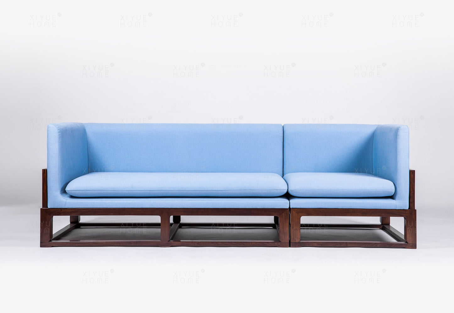 Handcrafted hardwood Three-Seater Sofa, easy-clean, skin-friendly, single-seater sofa