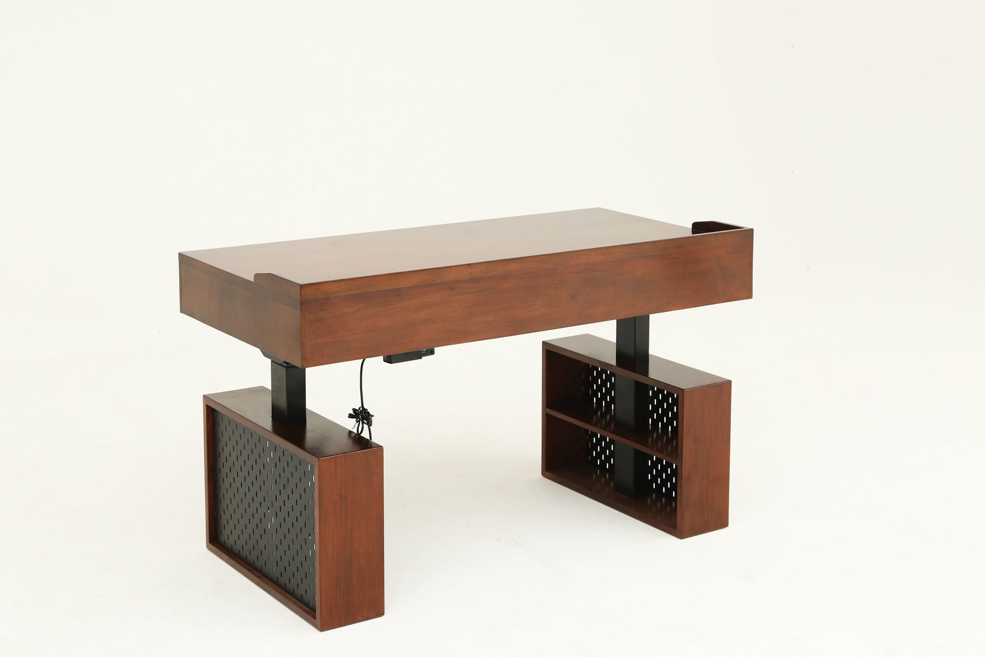 Handcrafted height-adjustable table /desk , with perforated board tools - SOHOO