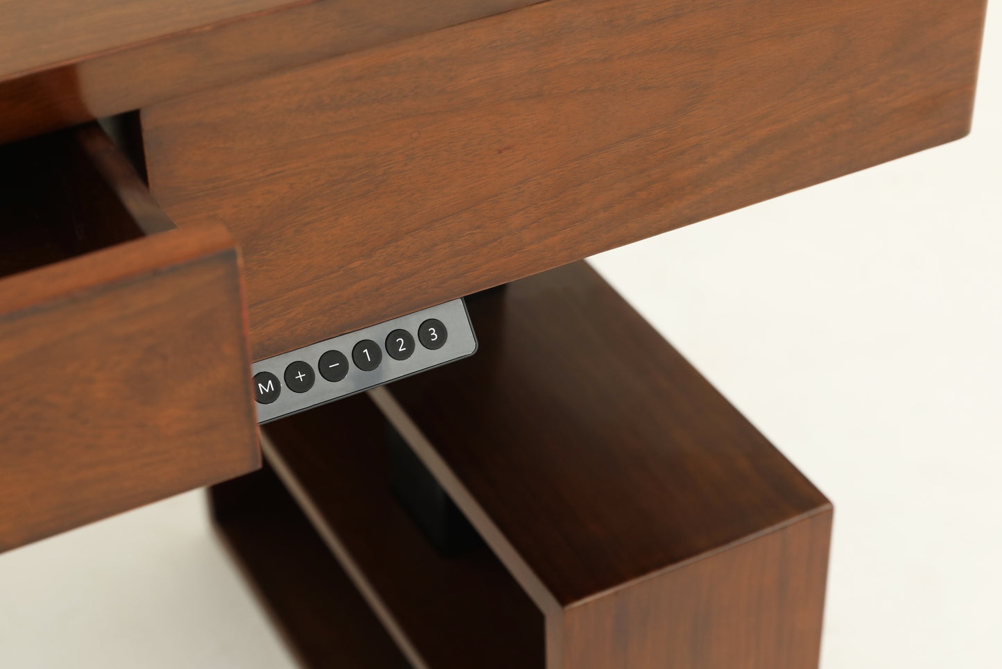 Handcrafted height-adjustable table /desk , with perforated board tools