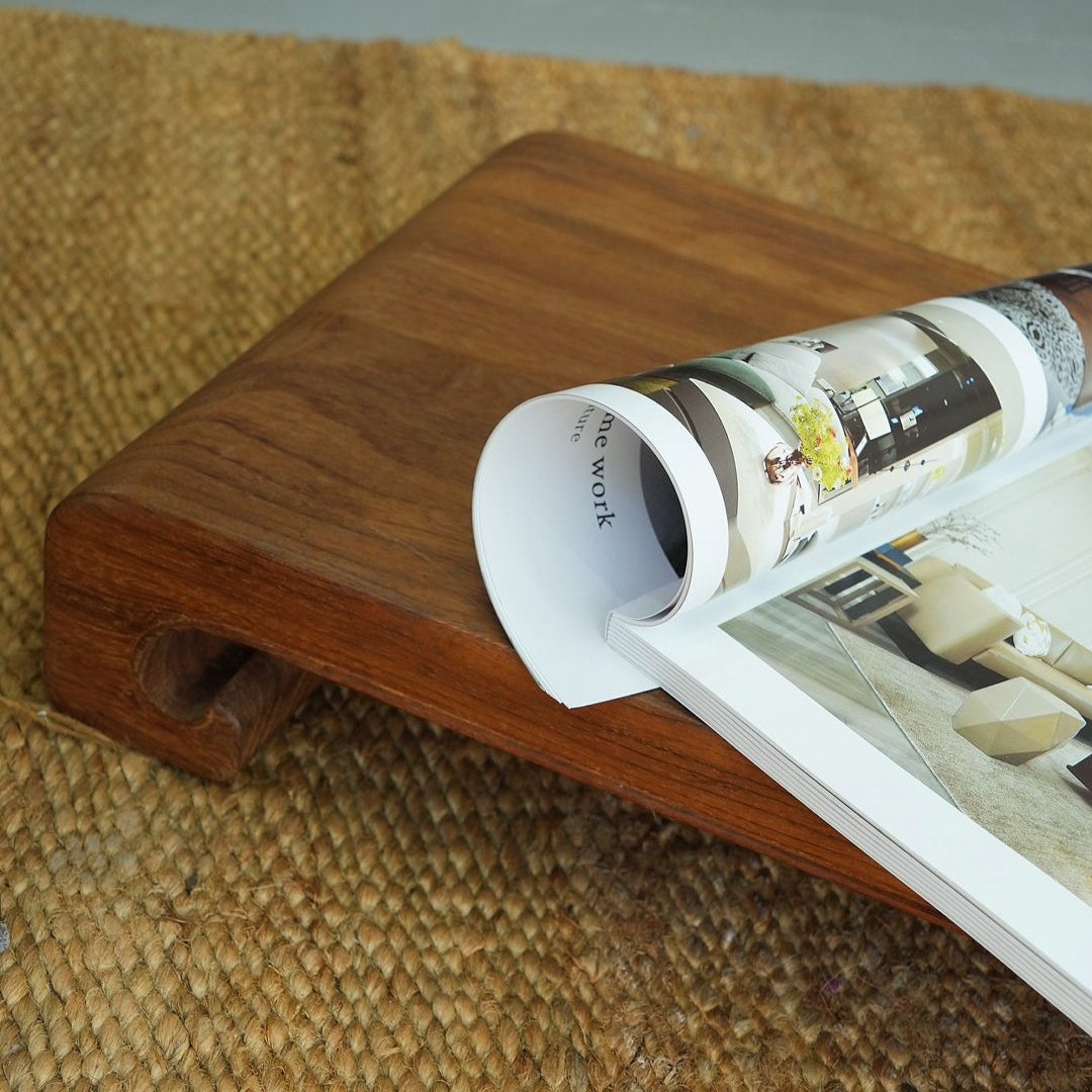 Handcrafted hardwood Platform Stand, classical, long duration, small portable table - SOHOO