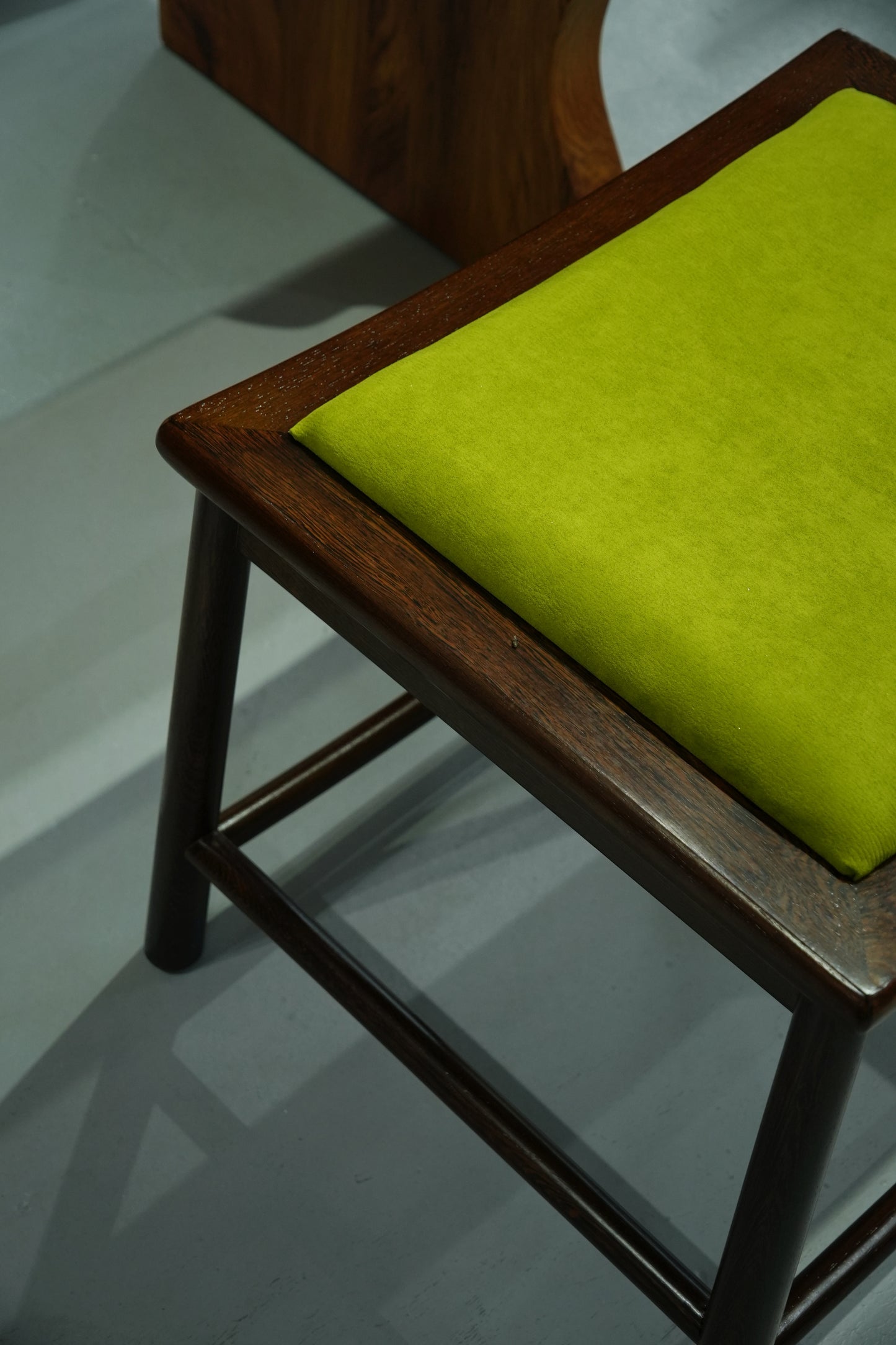 Handcrafted Elegant hardwood stools with Multi-Color Upholster