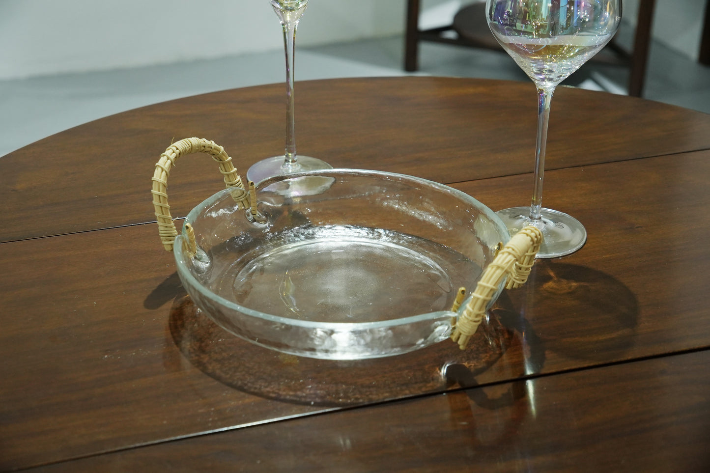 Handwoven Glass Serving Tray