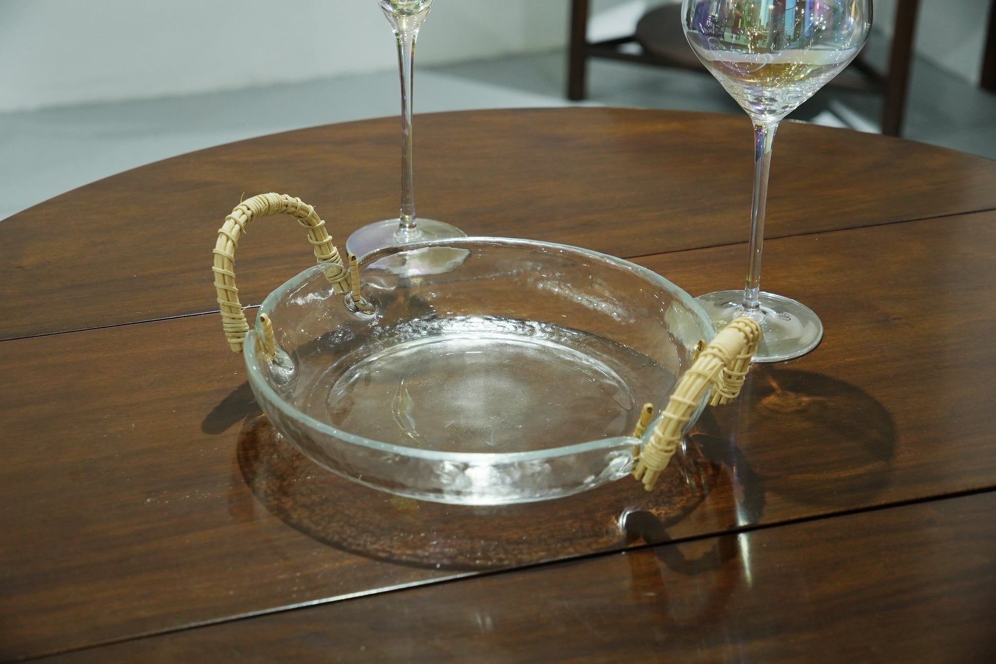 Handwoven Glass Serving Tray - SOHOO