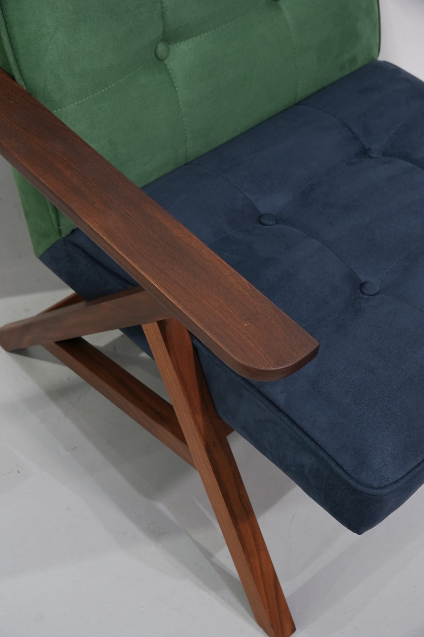 Handcrafted Lounge Chair and Stool Set for Modern Living Rooms