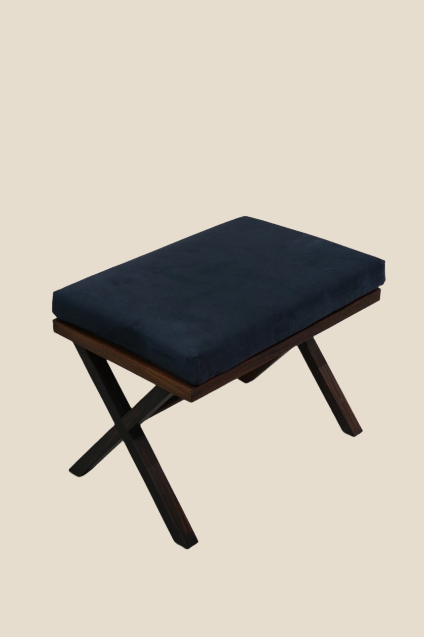 Handcrafted Lounge Chair and Stool Set for Modern Living Rooms