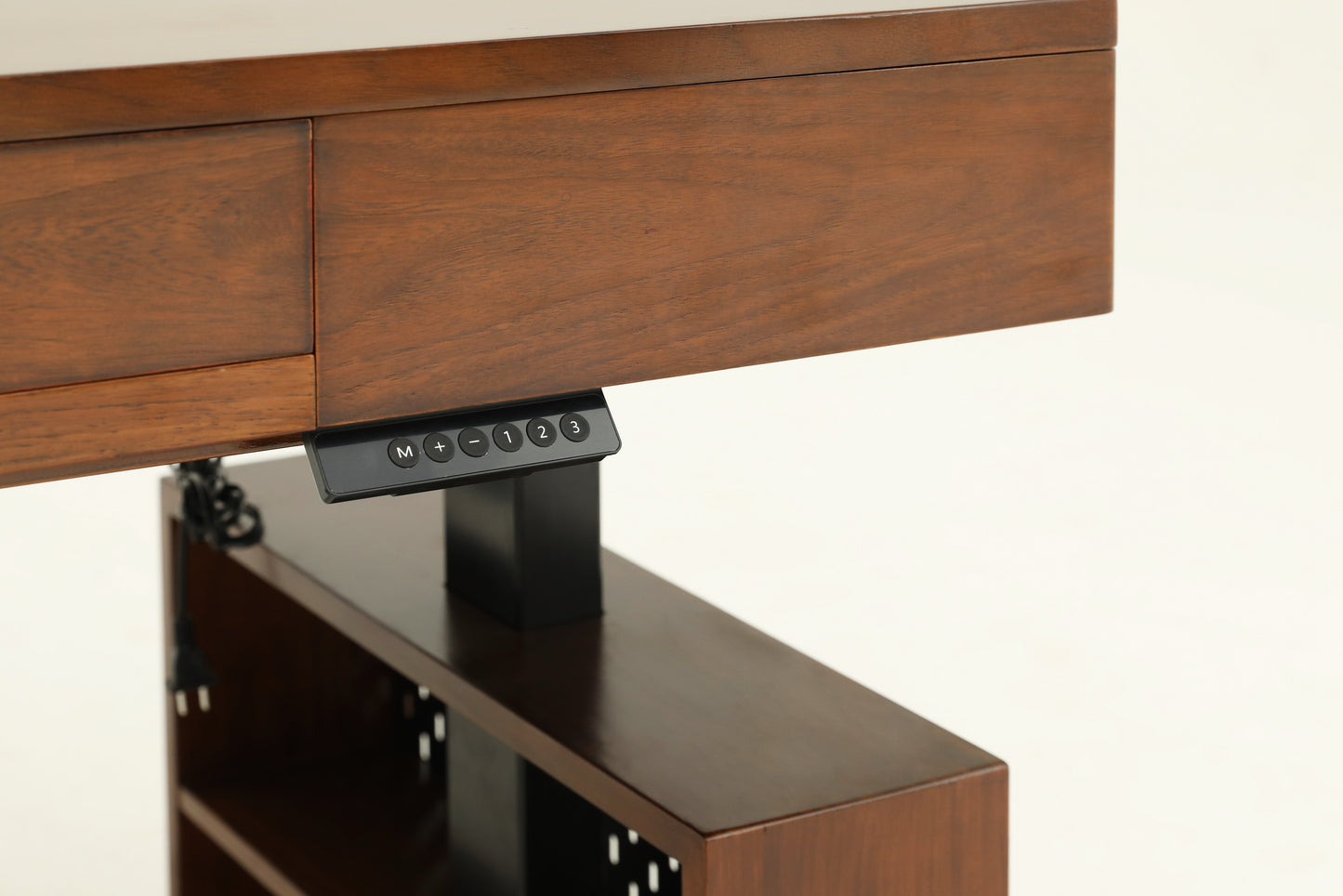 Handcrafted height-adjustable table /desk , with perforated board tools