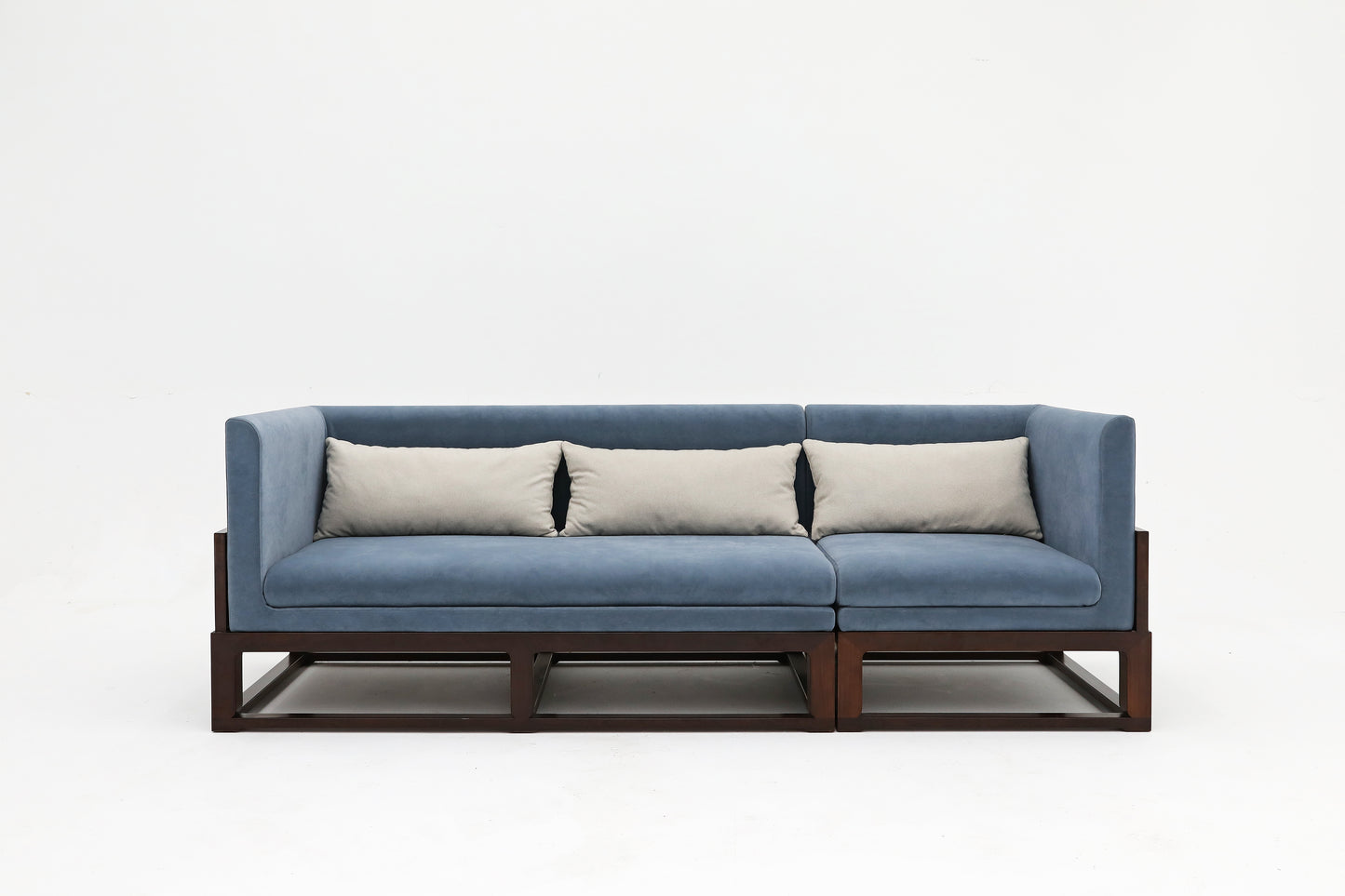 Handcrafted hardwood Three-Seater Sofa, easy-clean, skin-friendly, single-seater sofa - SOHOO