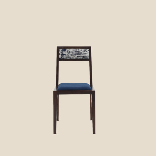 Handcrafted Minimalist hardwood Modern Dining Chair with Versatile Fabric Options - SOHOO
