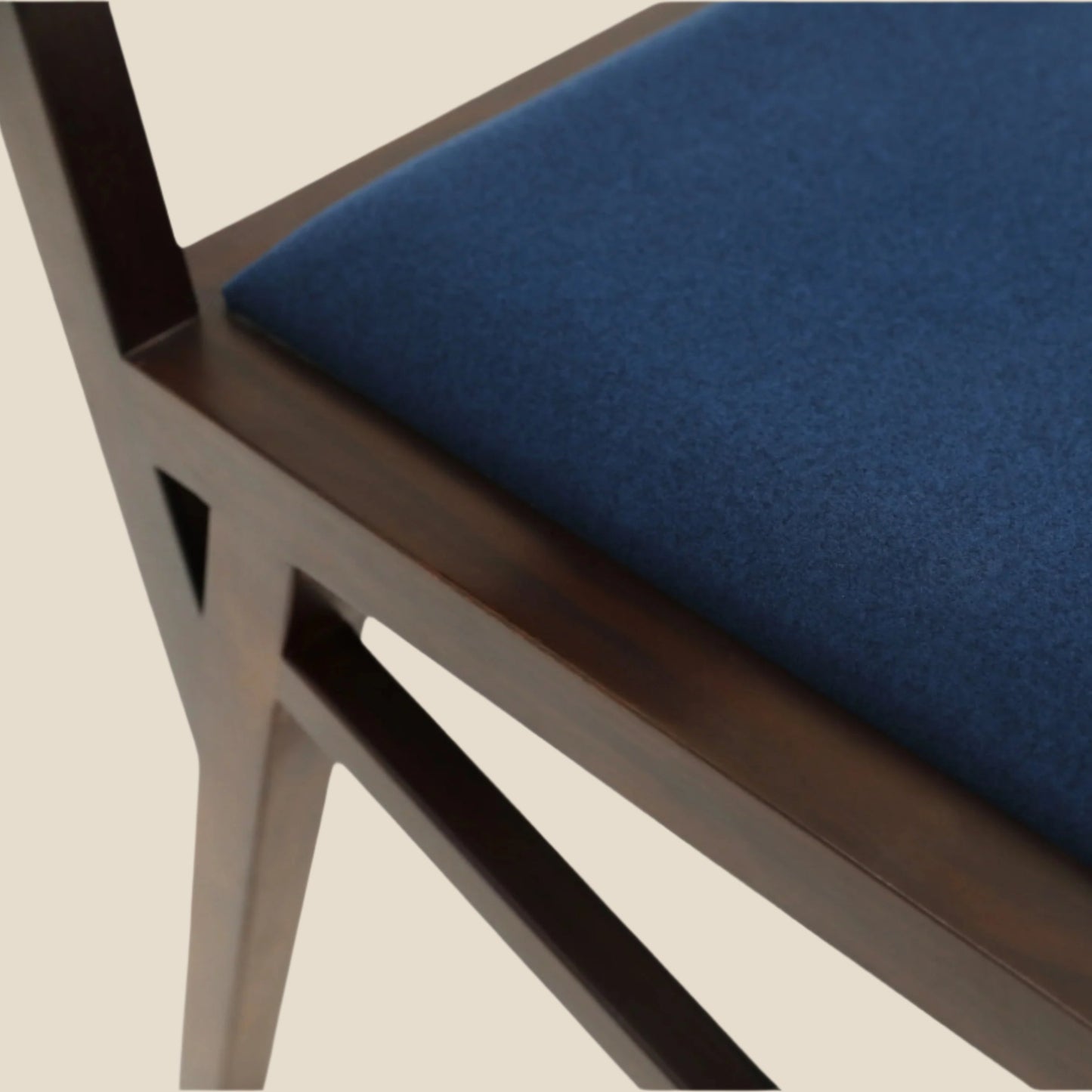 Handcrafted Minimalist hardwood Modern Dining Chair with Versatile Fabric Options