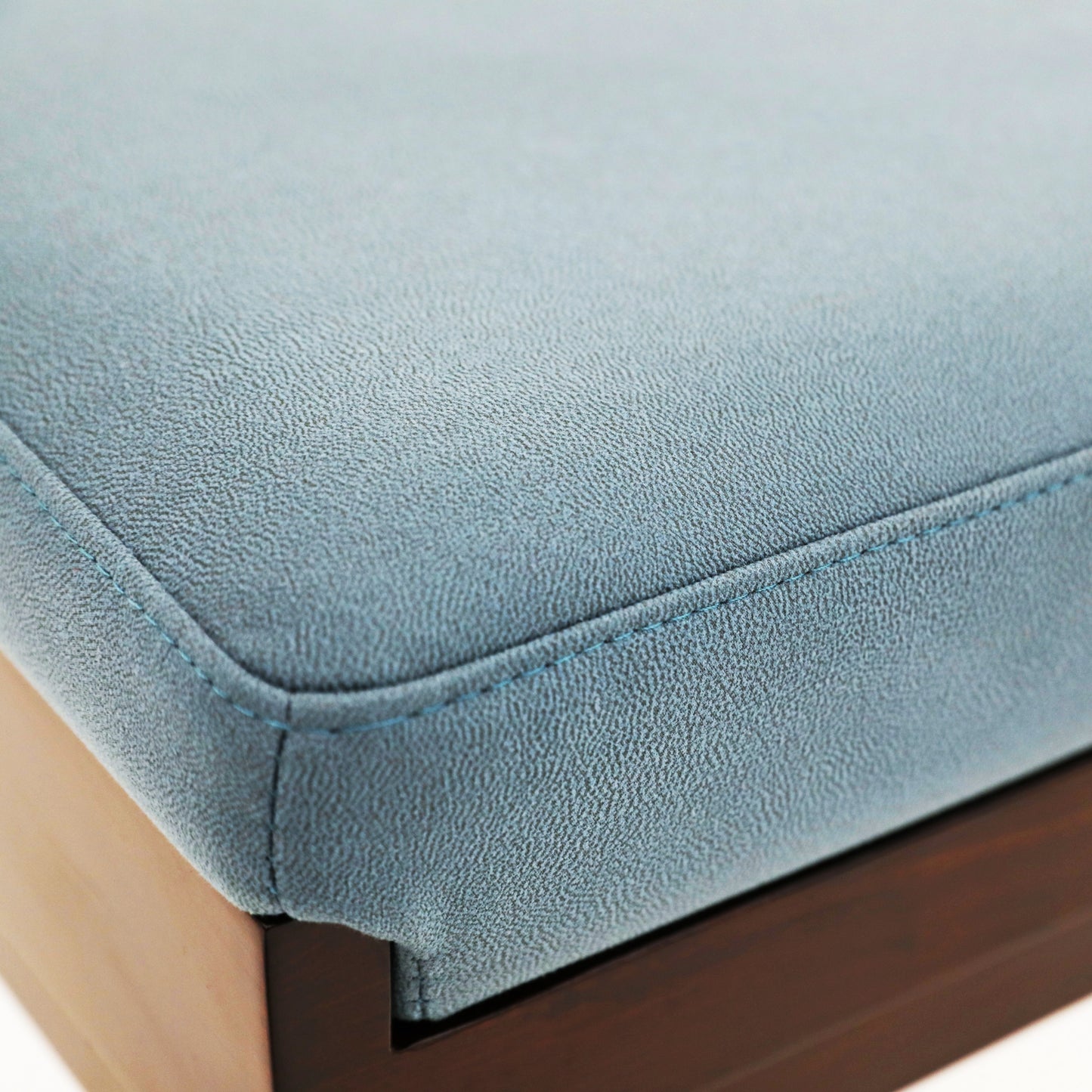 Handcrafted Elegant hard wood Stool with Upholstered Seat – Minimalist Design - SOHOO