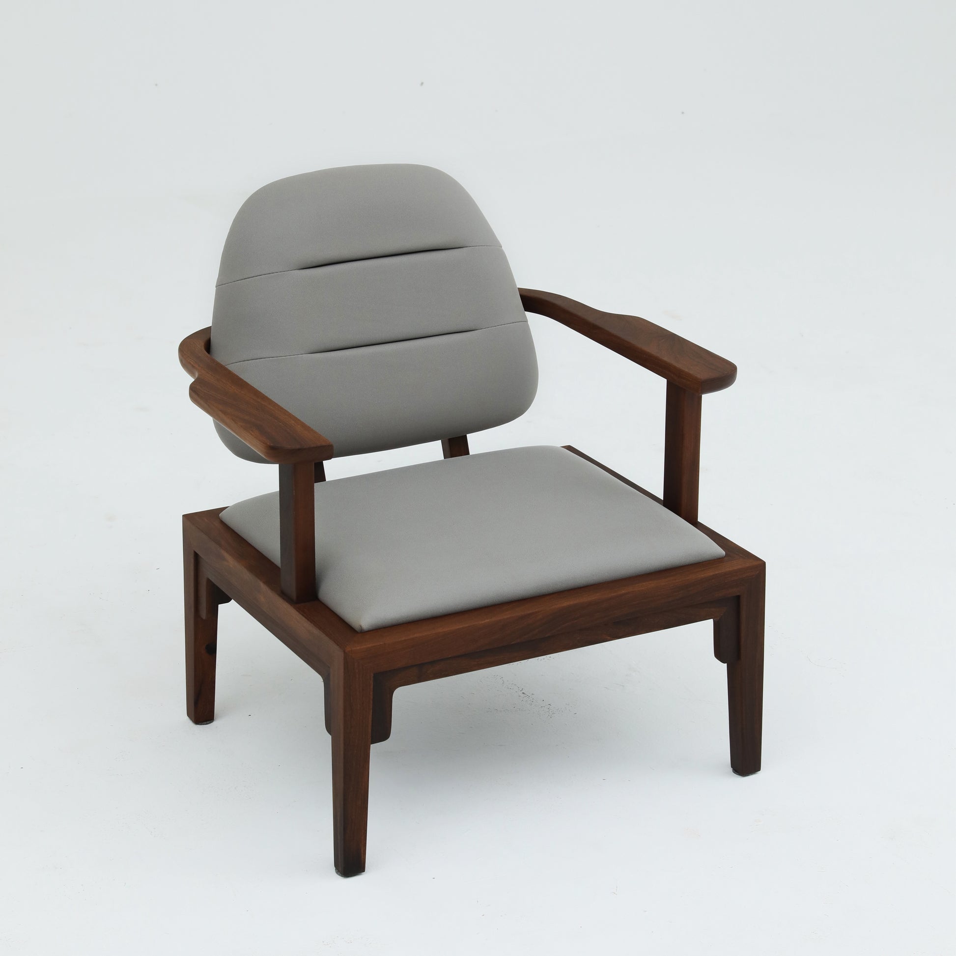 Handcrafted modern hardwood Tatami Stool, Tea Chair, Balcony Lounge Chair, Sofa Chair, armchair - SOHOO