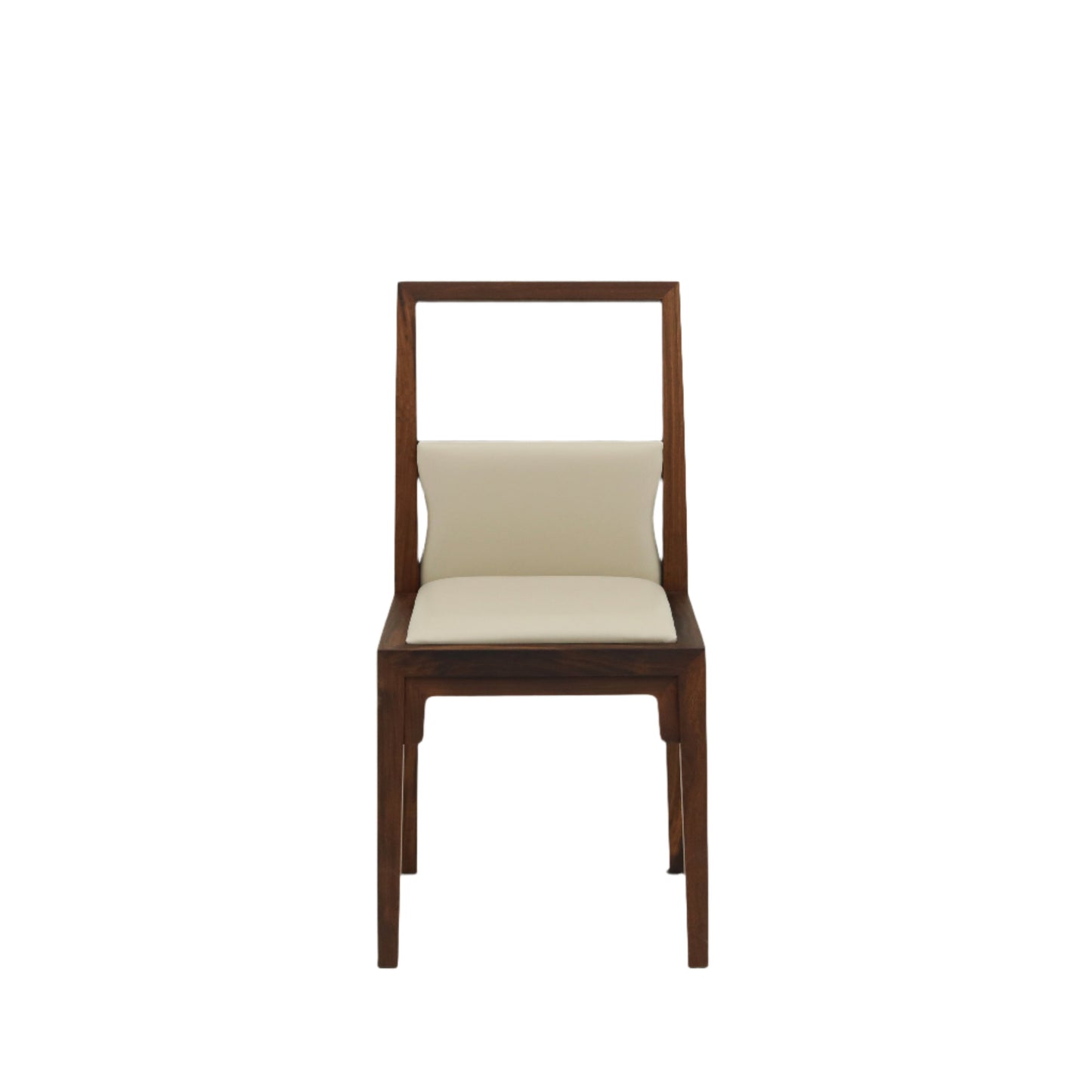 Handcrafted Minimalist hardwood Dining Chair with ultra-fine fabric or Faux Leather Upholstery - SOHOO