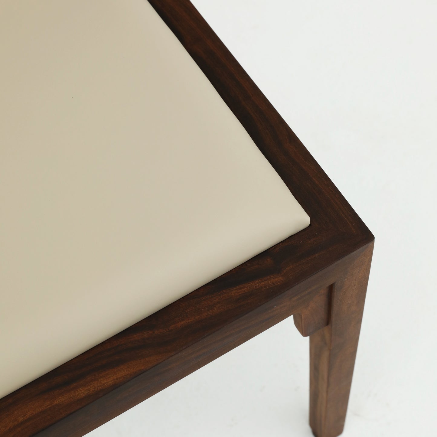 Handcrafted Minimalist hardwood Dining Chair with ultra-fine fabric or Faux Leather Upholstery - SOHOO
