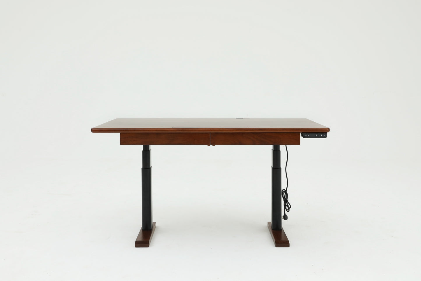 Handcrafted height-adjustable table and chair set, used from children to adult, family friendly