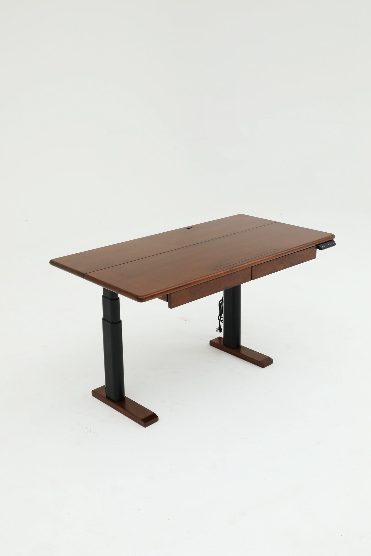 Handcrafted height-adjustable table and chair set, used from children to adult, family friendly