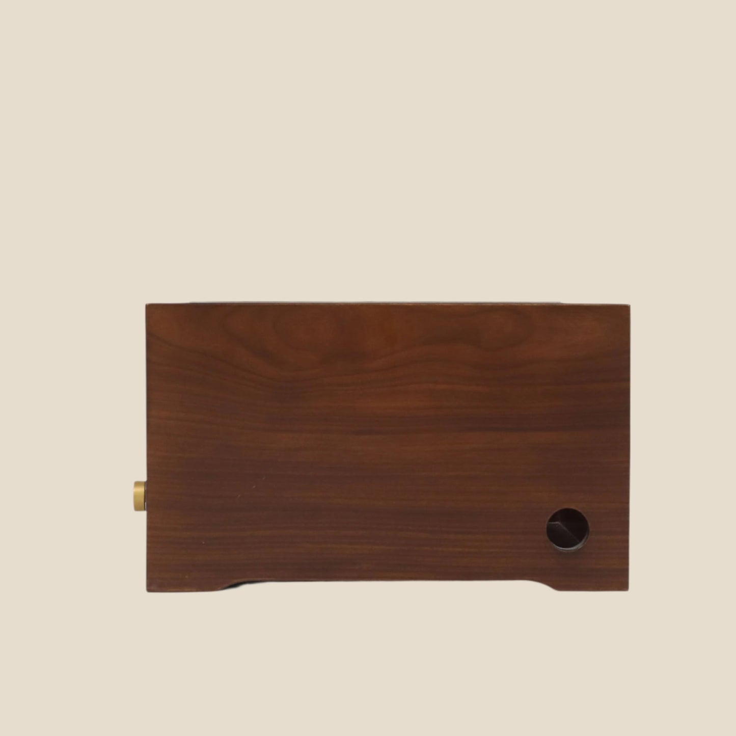 Handcrafted hardwood multi-functional Wooden Storage Box with Brass Knob, tea rack, decorative organizer, or display box - SOHOO