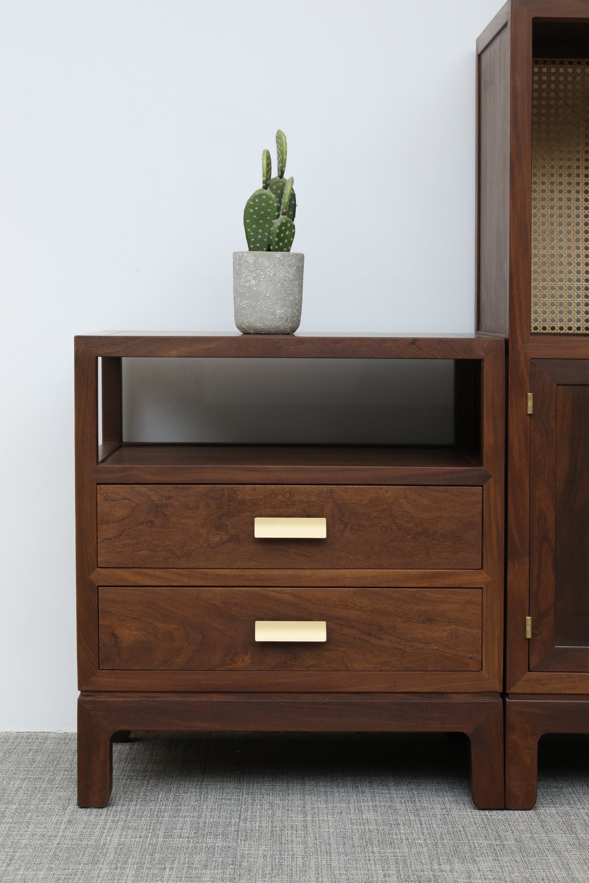 Handcrafted Modern Classic Wooden Modular Storage Set - SOHOO