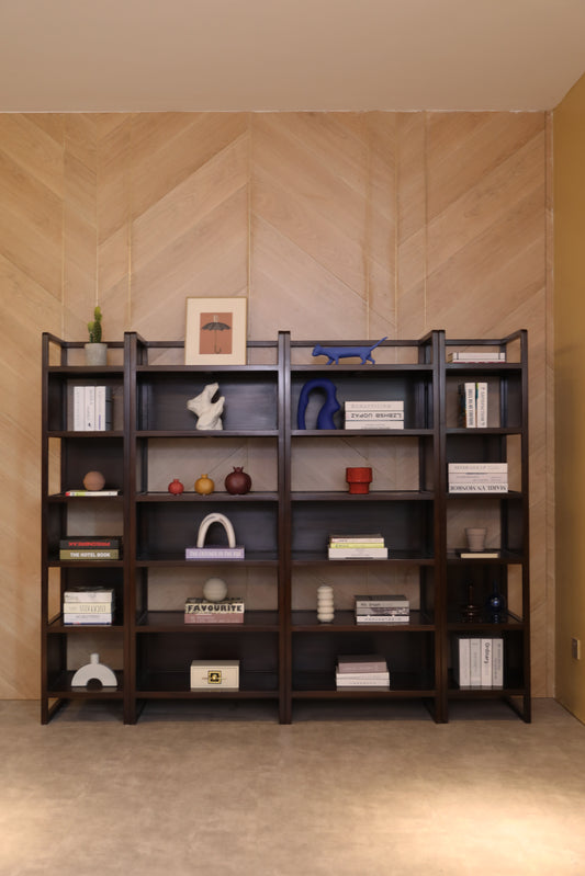 Handcrafted Wide Premium Hardwood Bookcase - SOHOO