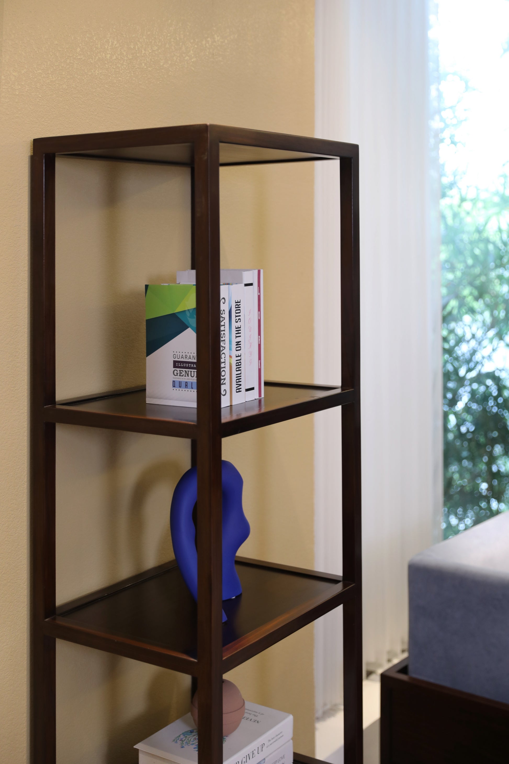 Handcrafted Modern Walnut Finish Wooden Storage Cabinet with Multi-Functional Shelves - SOHOO
