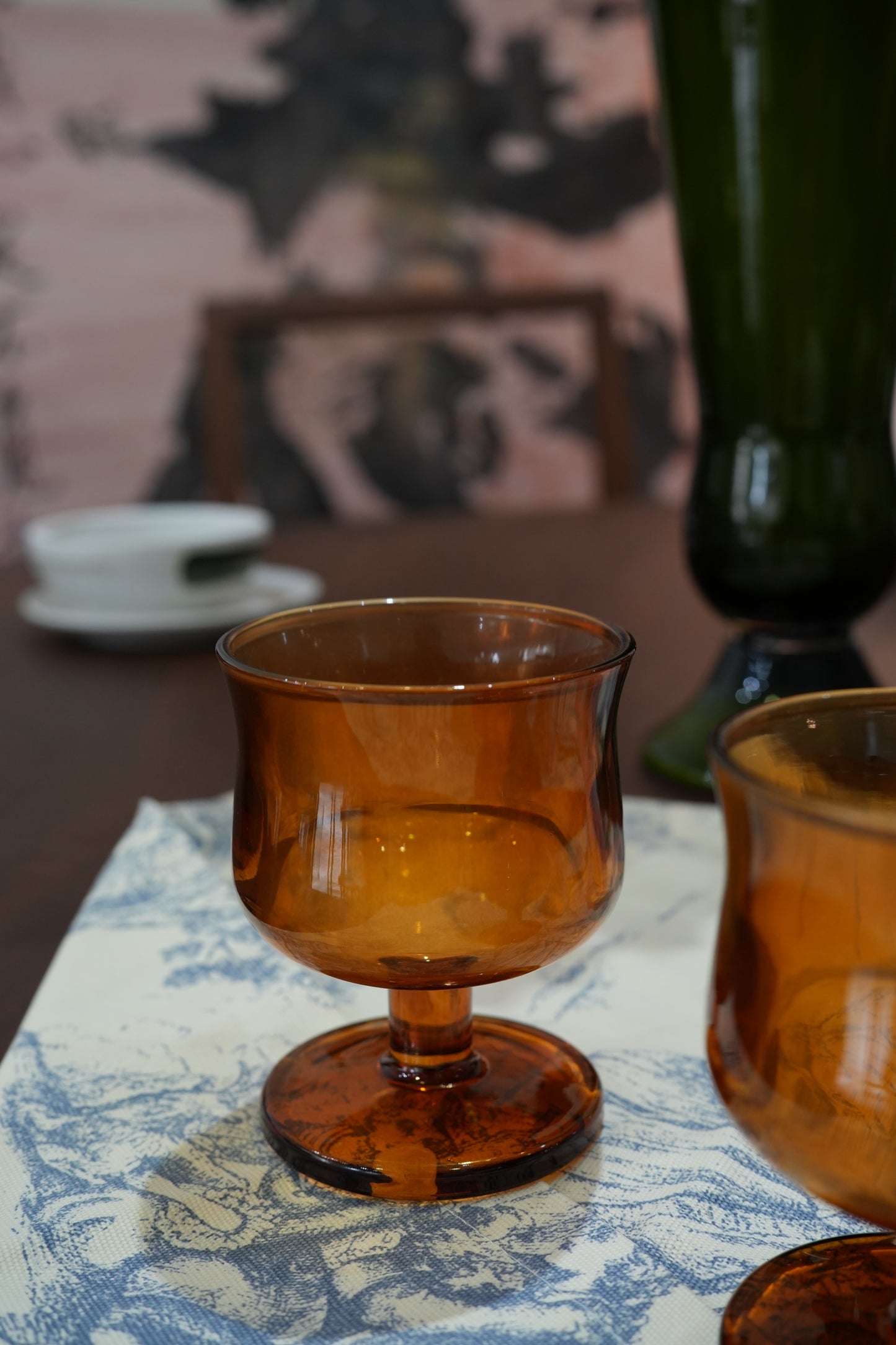 Amber Vintage Goblet Set – Timeless Elegance for Every Sip