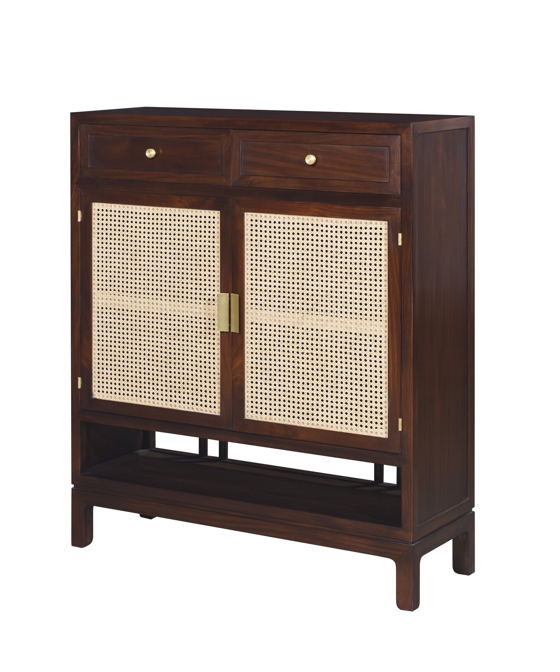 Handcrafted Versatile and Stylish Cane Panel Cabinet, shoe box, - SOHOO 