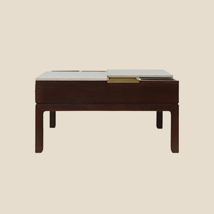 Handcrafted hardwood Multi-Function Coffee Table with Hidden Storage & Elegant Finish - SOHOO 