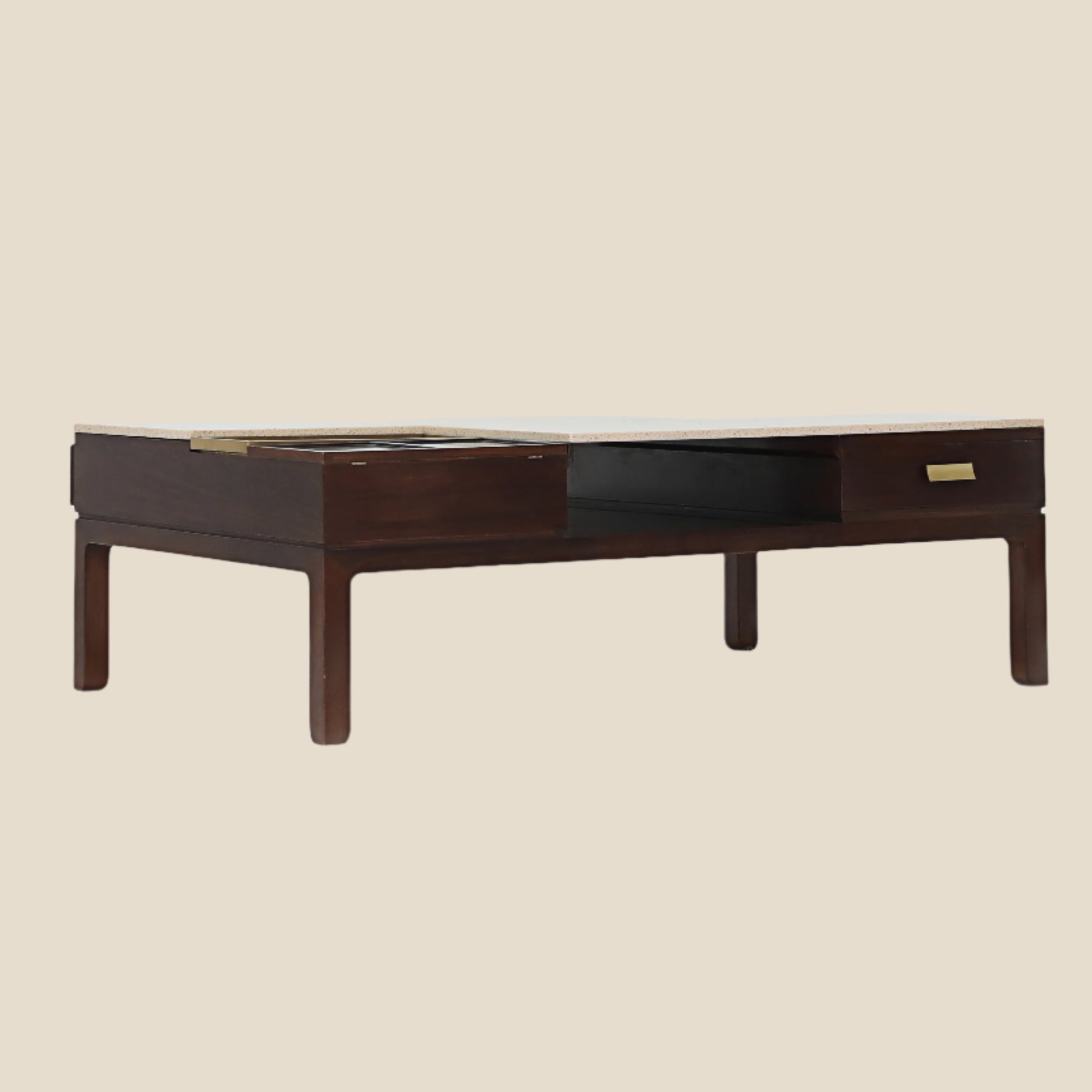 Handcrafted hardwood Multi-Function Coffee Table with Hidden Storage & Elegant Finish - SOHOO 