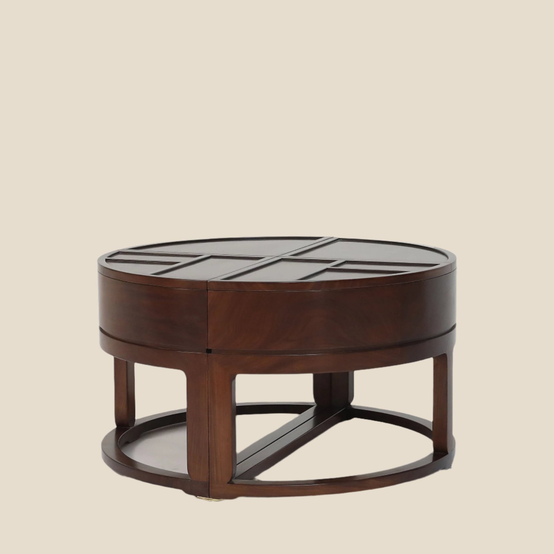 Handcrafted hardwood side table ,small tea table, storage rack, tea rack, - SOHOO 