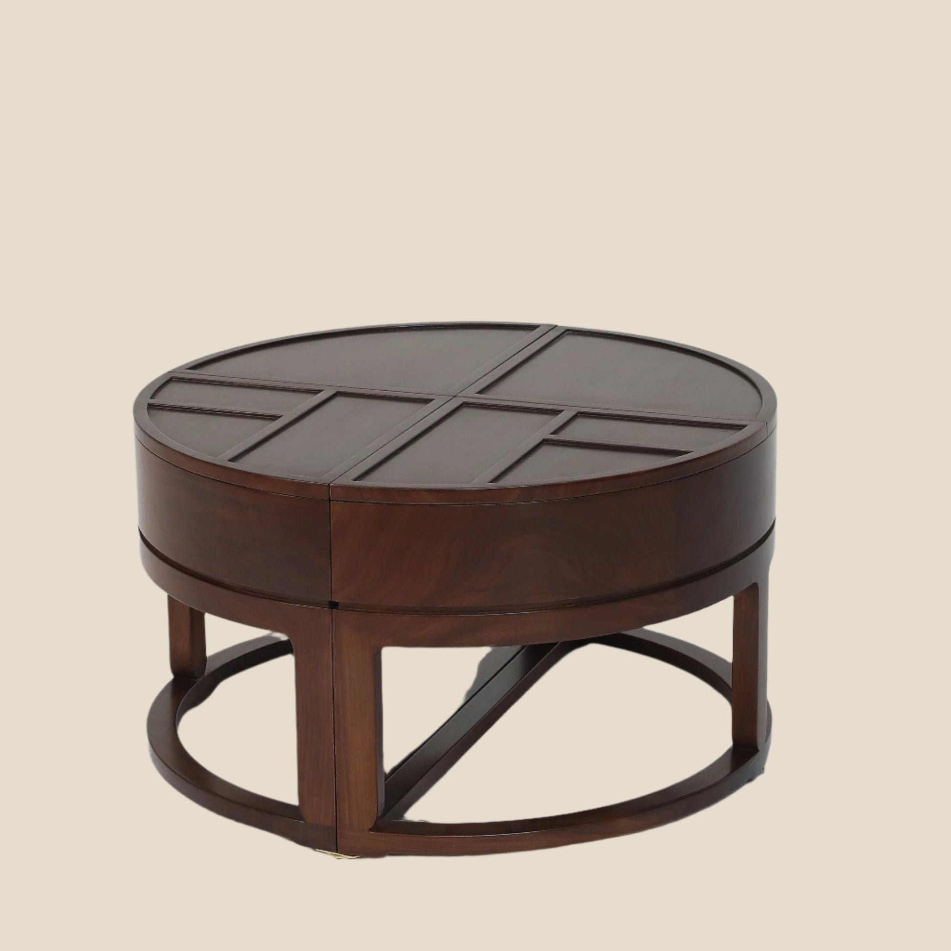 Handcrafted hardwood side table ,small tea table, storage rack, tea rack, - SOHOO 