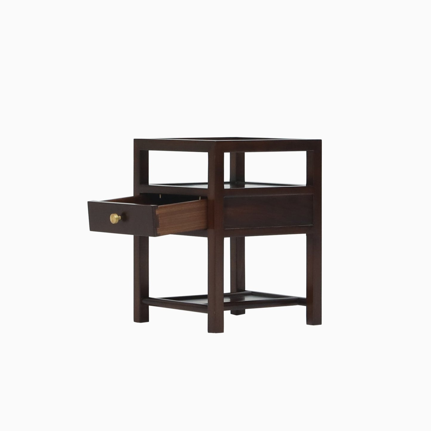 Handcrafted hardwood small tea table, storage rack, tea rack - SOHOO 