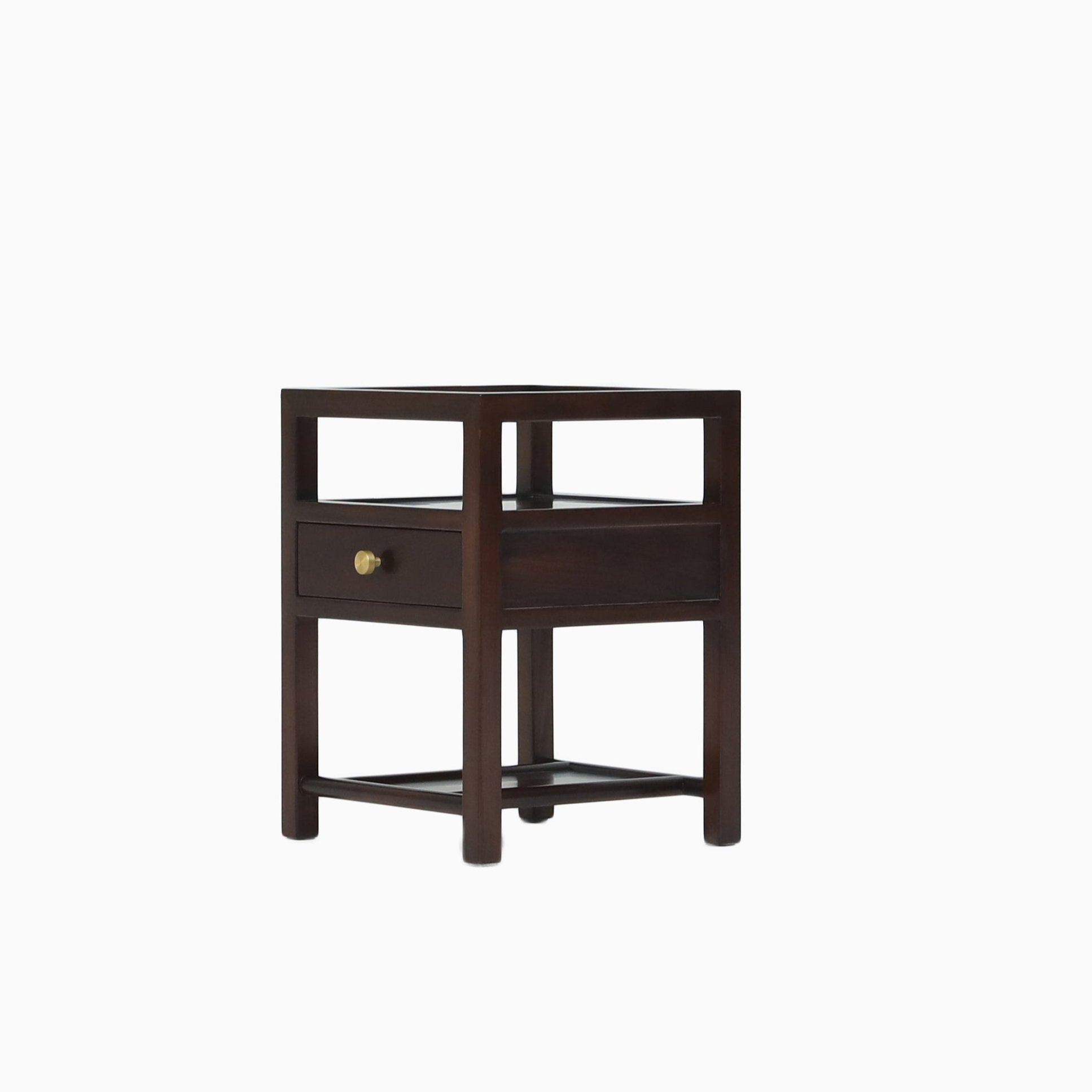 Handcrafted hardwood small tea table, storage rack, tea rack - SOHOO 