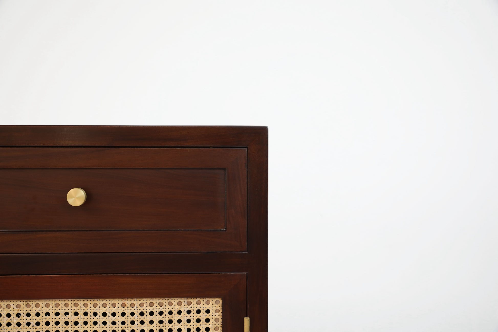Handcrafted Versatile and Stylish Cane Panel Cabinet, shoe box, - SOHOO 