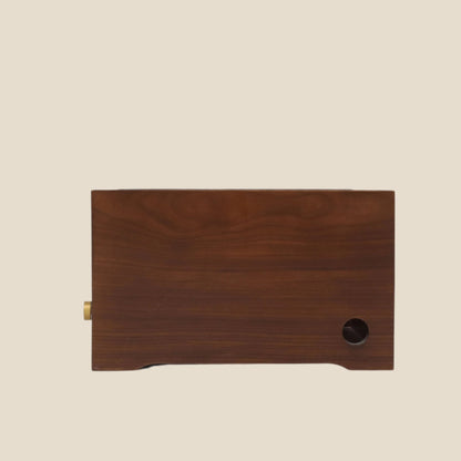 Handcrafted hardwood multi-functional Wooden Storage Box with Brass Knob, tea rack, decorative organizer, or display box - SOHOO 