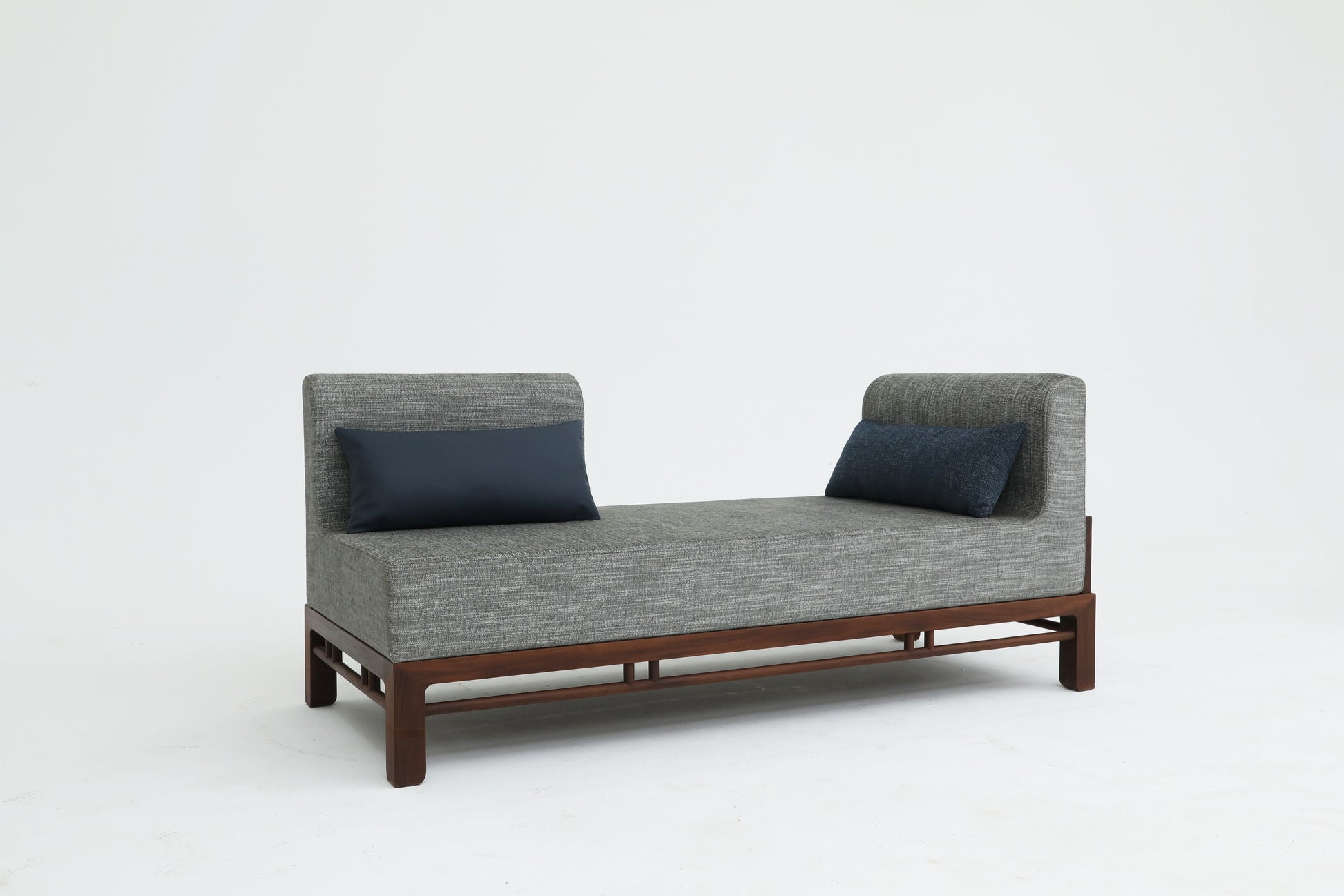 Modern Minimalist Daybed with Solid Wood handcrafted Frame ,two-seater sofa - SOHOO 