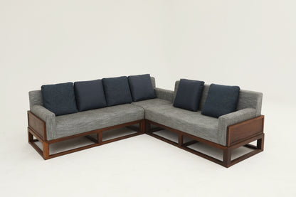 Handcrafted  hardwood modern Three-Seater Sofa， easy-clean, skin-friendly, single-seater sofa - SOHOO 
