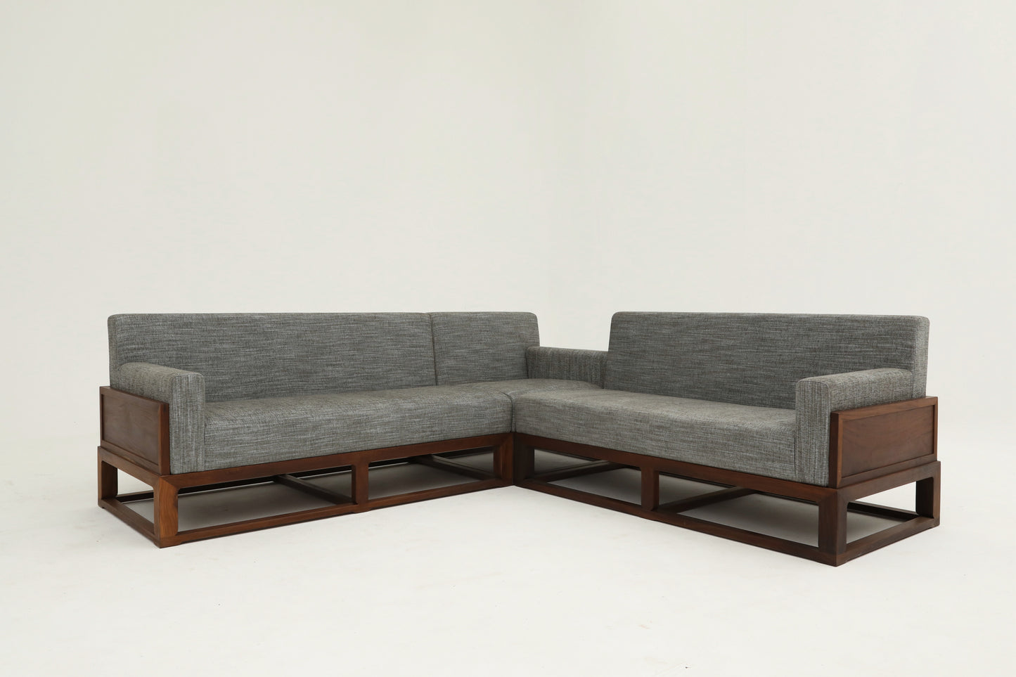 Handcrafted  hardwood modern Three-Seater Sofa， easy-clean, skin-friendly, single-seater sofa - SOHOO 