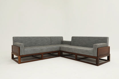 Handcrafted  hardwood modern Three-Seater Sofa， easy-clean, skin-friendly, single-seater sofa - SOHOO 
