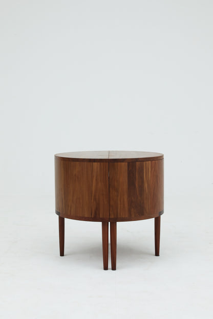 Convertible Coffee Table &amp; Hidden Chair Set – Solid Wood Half-Moon Design - SOHOO 