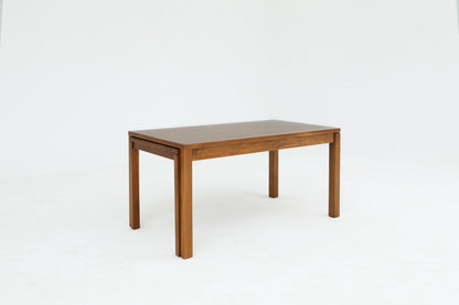 Minimalist Extendable Myamar Teak  Dining Table | Flexible Size for Every Occasion - SOHOO 