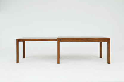 Minimalist Extendable Myamar Teak  Dining Table | Flexible Size for Every Occasion - SOHOO 