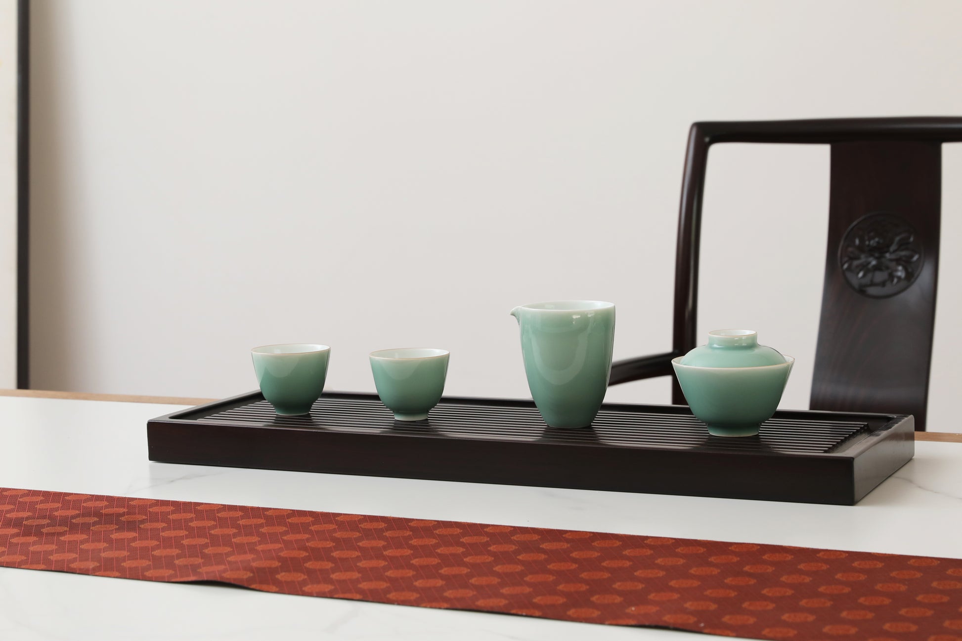 Minimalist Drainage Tea Tray – Modern Gongfu Tea Serving Board - SOHOO 